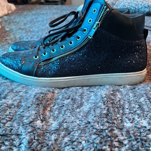 Also Blue Glitter HighTops - Picture 2 of 4